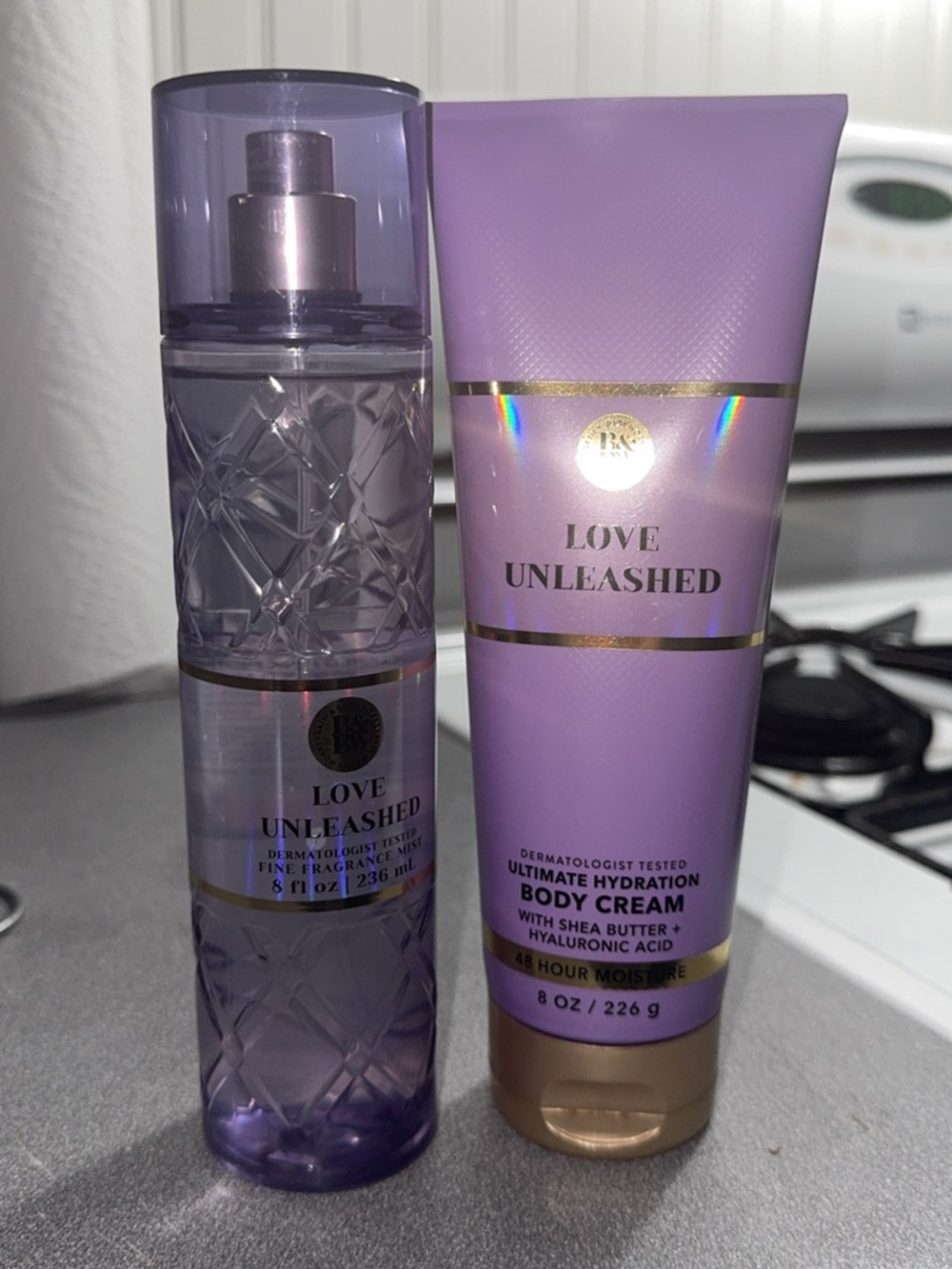 Bath & Body Works Love Unleashed Purple Body Cream & Fragrance Mist